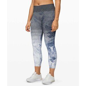Lululemon Ebb to Train Leggings in Black, White,  Luna Wash Ombre ~XS
